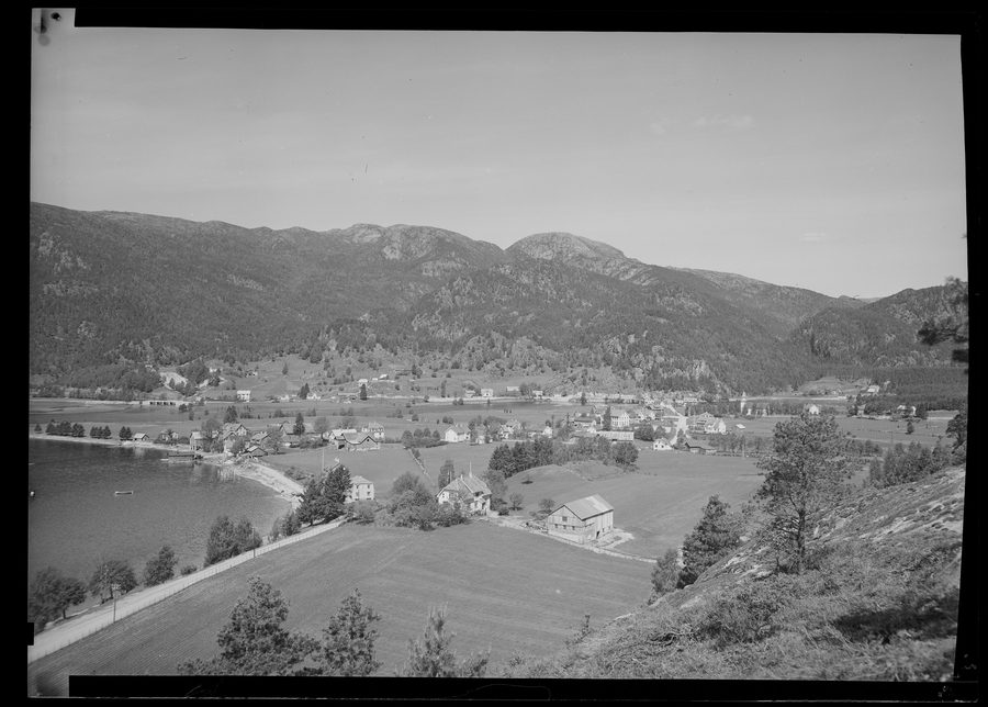 Ansicht von Tonstad in der Gemeinde Sirdal in Norwegen