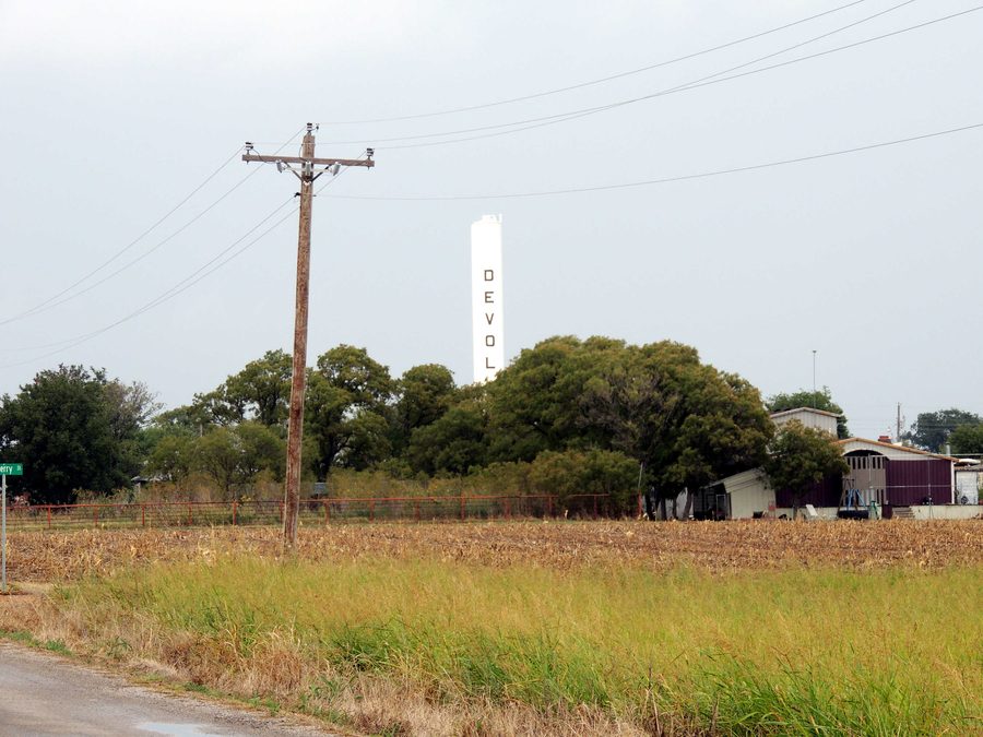 Ländliche Ortsansicht von Devol in Oklahoma