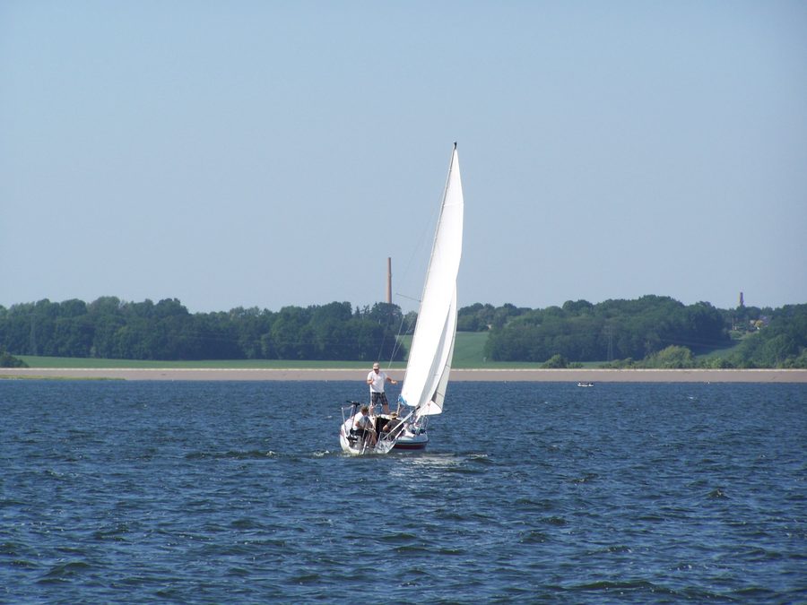 Segelboot auf dem Bautzener Stausee