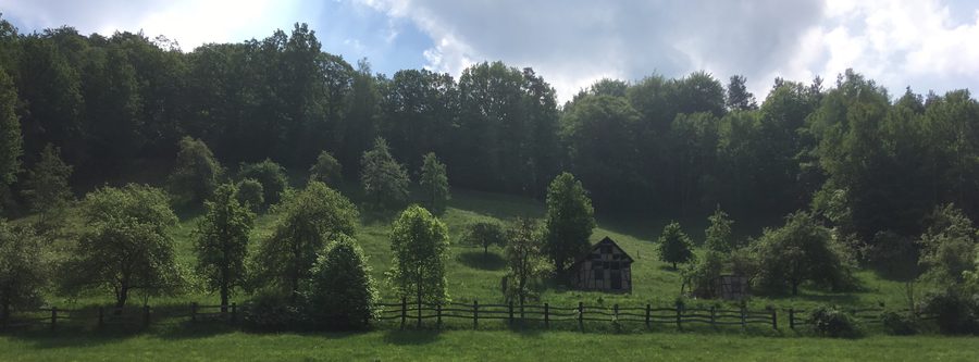 Landschaft bei Weißbach in Uhlstädt-Kirchhasel, Thüringen