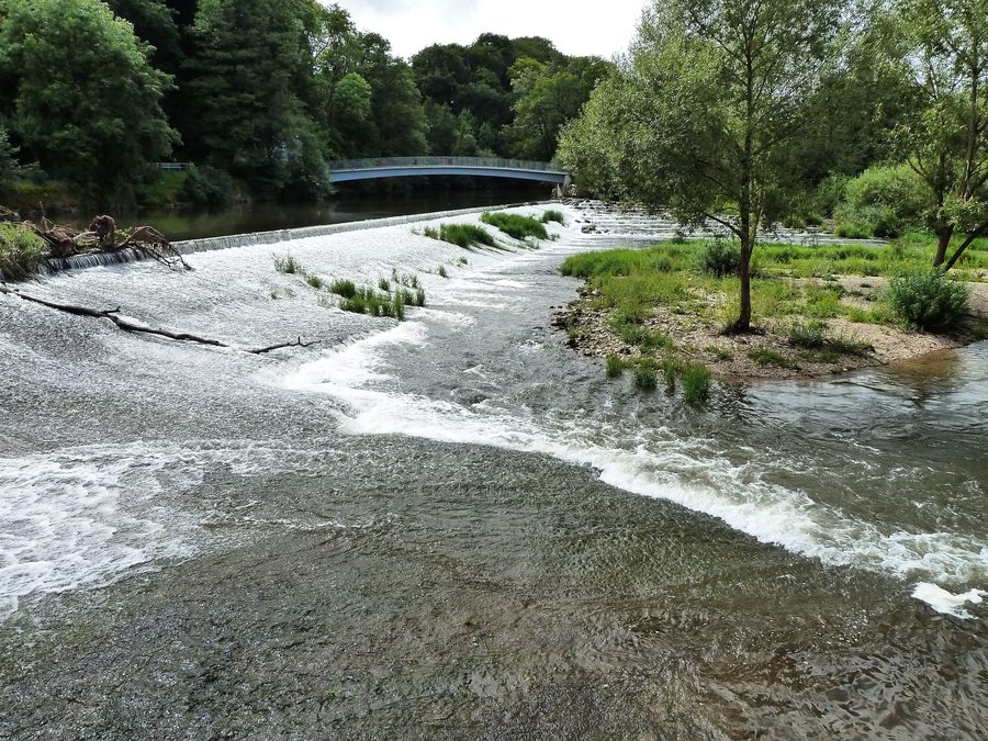 Fußgänger- und Fahrradbrücke über die Donau bei Obermarchtal
