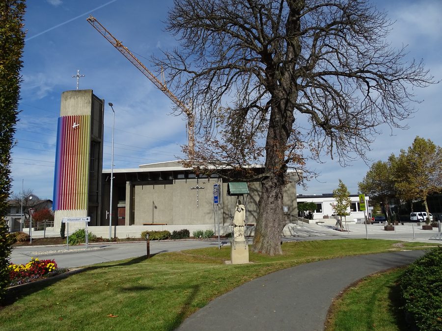 Außenansicht der Pfarrkirche Lieboch