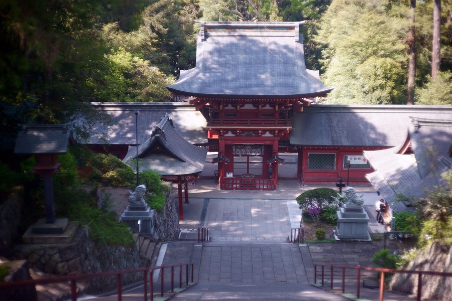 Roumon-Tor des Nukisaki-jinja in Tomioka