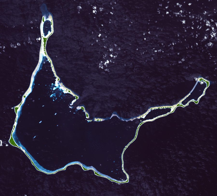 Arno Atoll aus der Luft