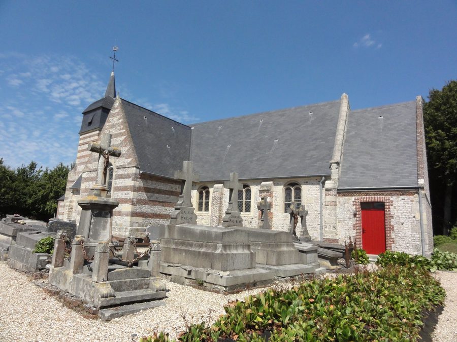 Kirche von Ancretteville-sur-Mer im Département Seine-Maritime