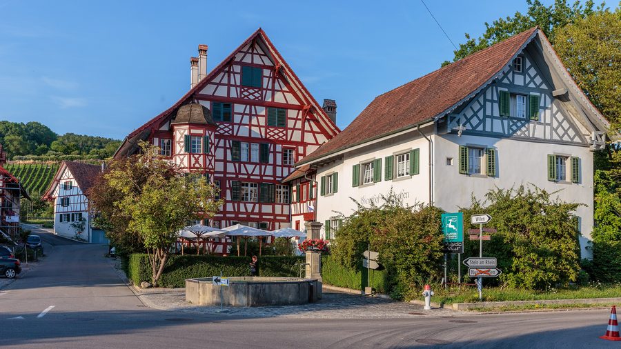 Historischer Gasthof Hirschen an der Steigstrasse in Oberstammheim