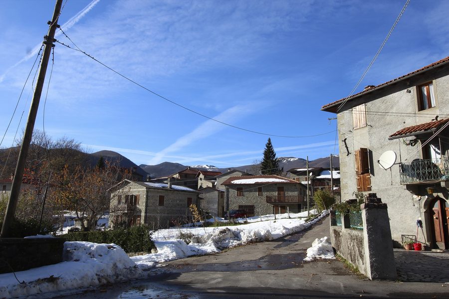 Panorama von Capanne, einem Ortsteil von Sillano Giuncugnano in der Provinz Lucca, Toskana