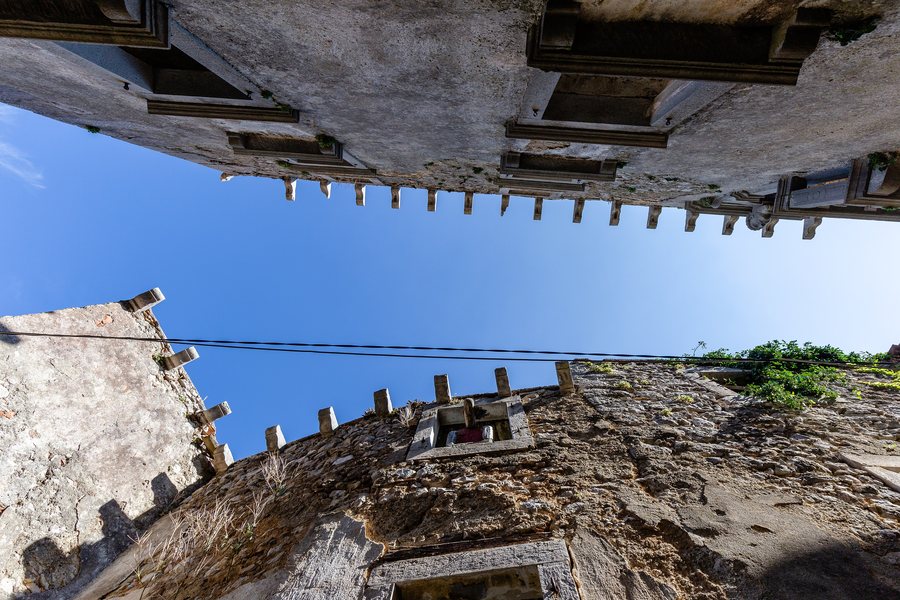 File:View to the sky from a tiny street, Plomin, Istria County, Croatia 09.jpg