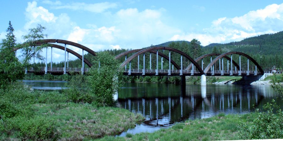 Nybergsund bridge over the Trysilelva