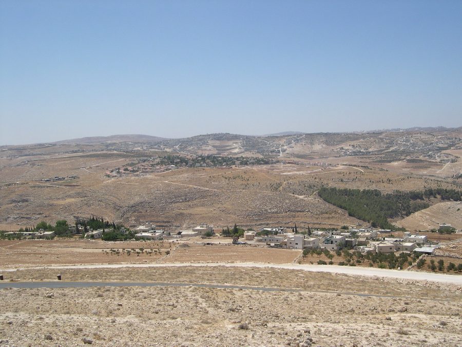 Blick vom Herodium über die Landschaft