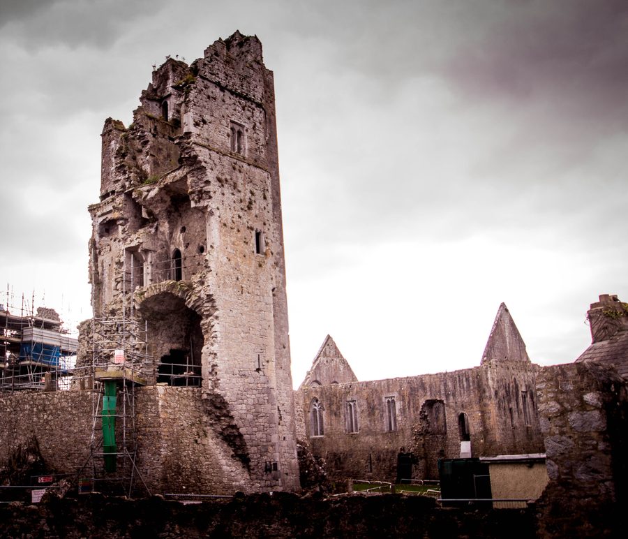 Ruinen von Askeaton Castle im County Limerick, Irland