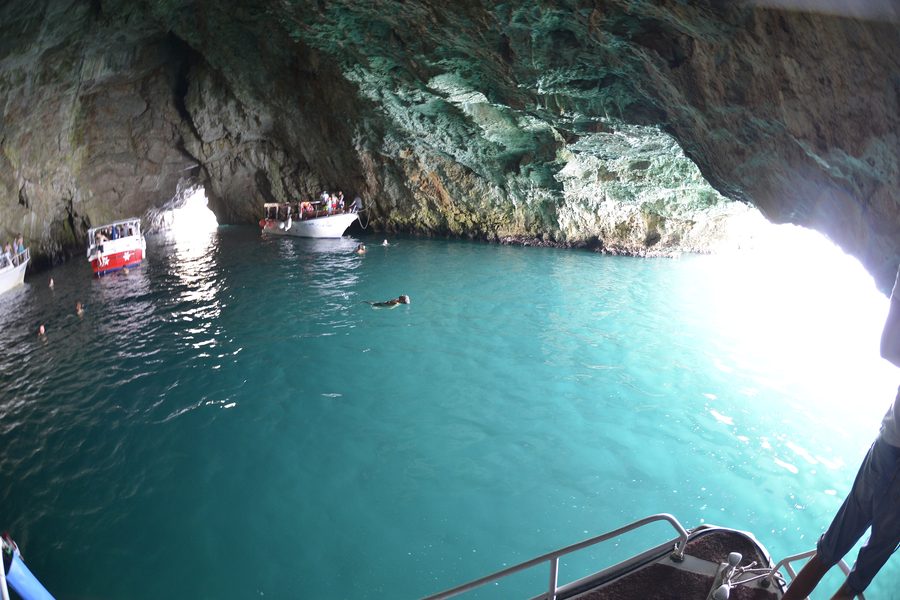 Blue Cave near Herceg Novi in the Bay of Kotor