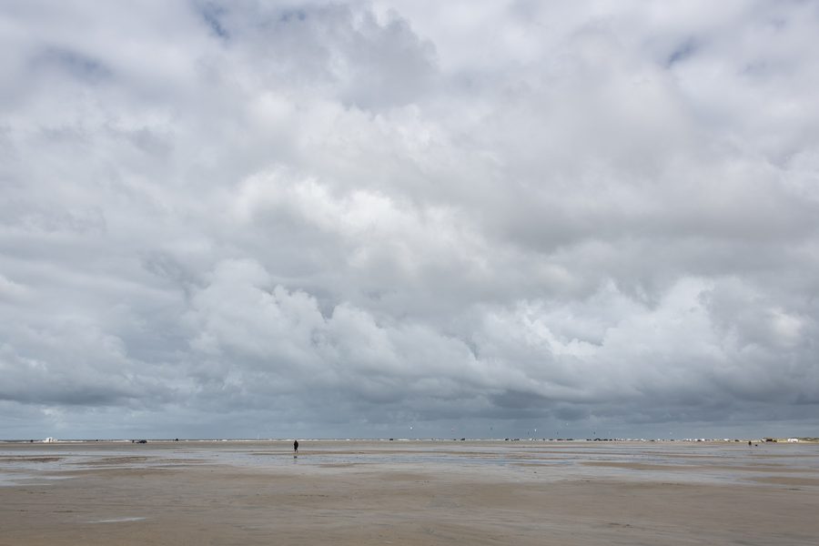 Breiter Sandstrand von Lakolk auf Rømø, Dänemark