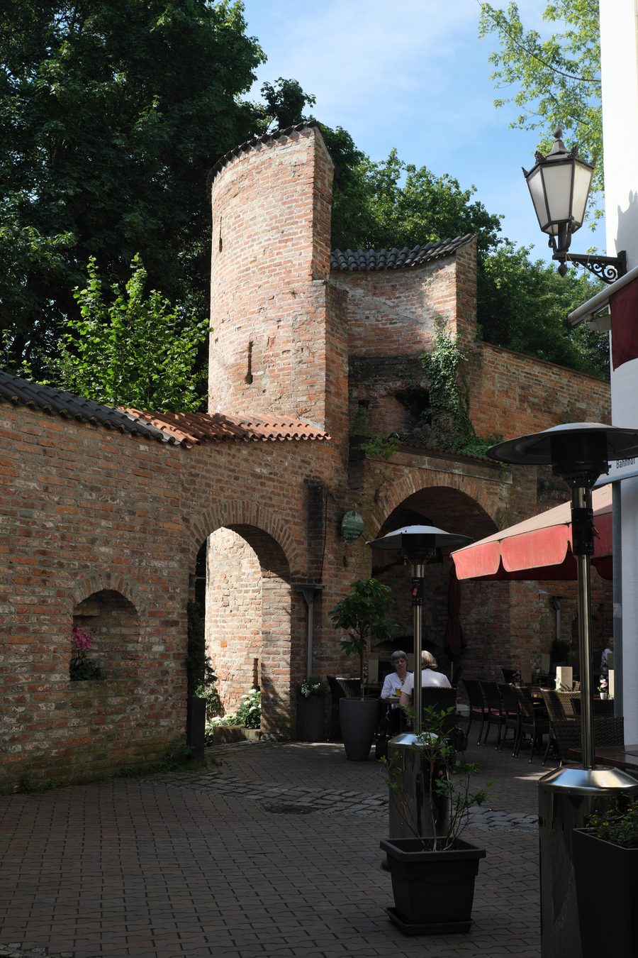 Historische Stadtmauer in Erding