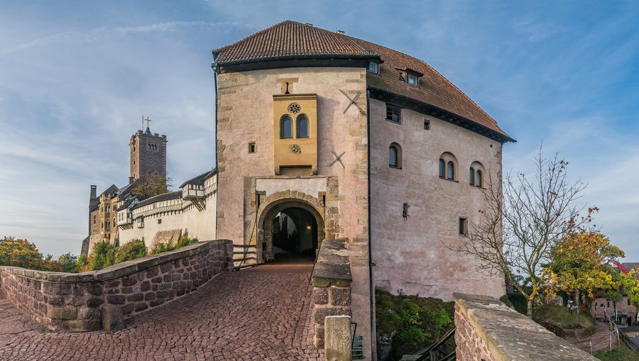 Außenansicht der Wartburg in Eisenach, Thüringen