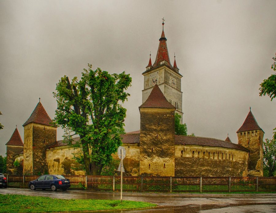Evangelische Kirchenburg von Hărman im Kreis Brașov, Rumänien