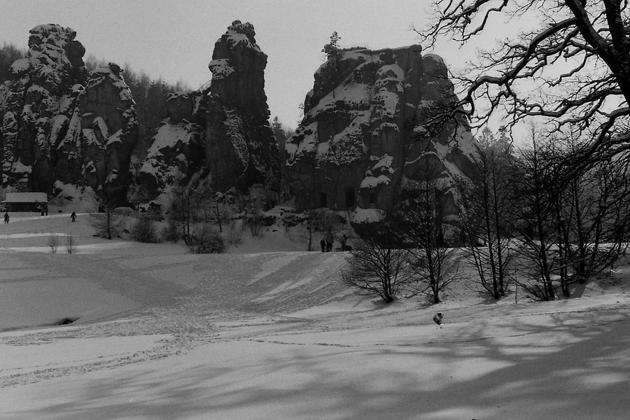 Die Externsteine bei Horn-Bad Meinberg im Kreis Lippe