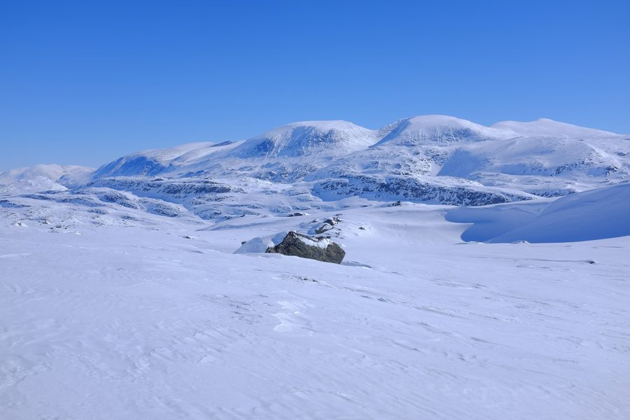 Berg Loftet im Jotunheimen-Nationalpark nahe Bøverkinnhalsen