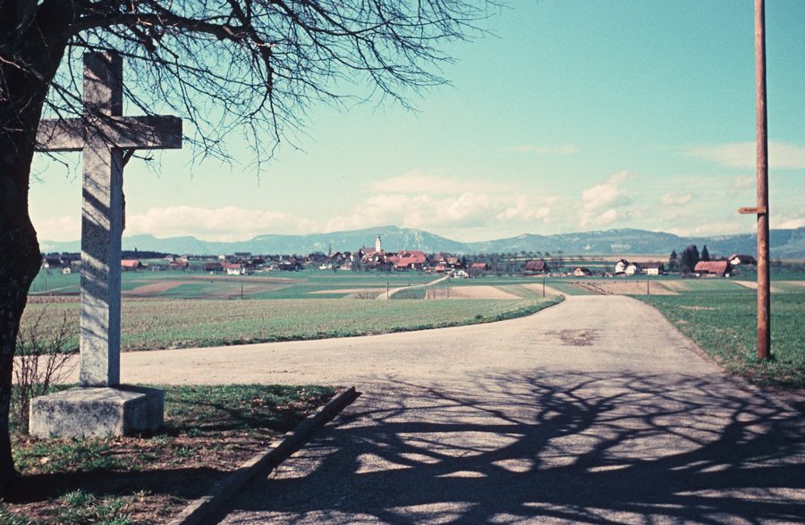 Historische Ansicht von Aeschi aus dem Jahr 1957
