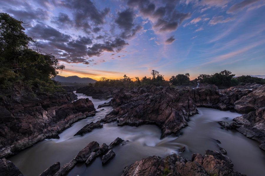 Li Phi Falls bei Don Khon in Laos