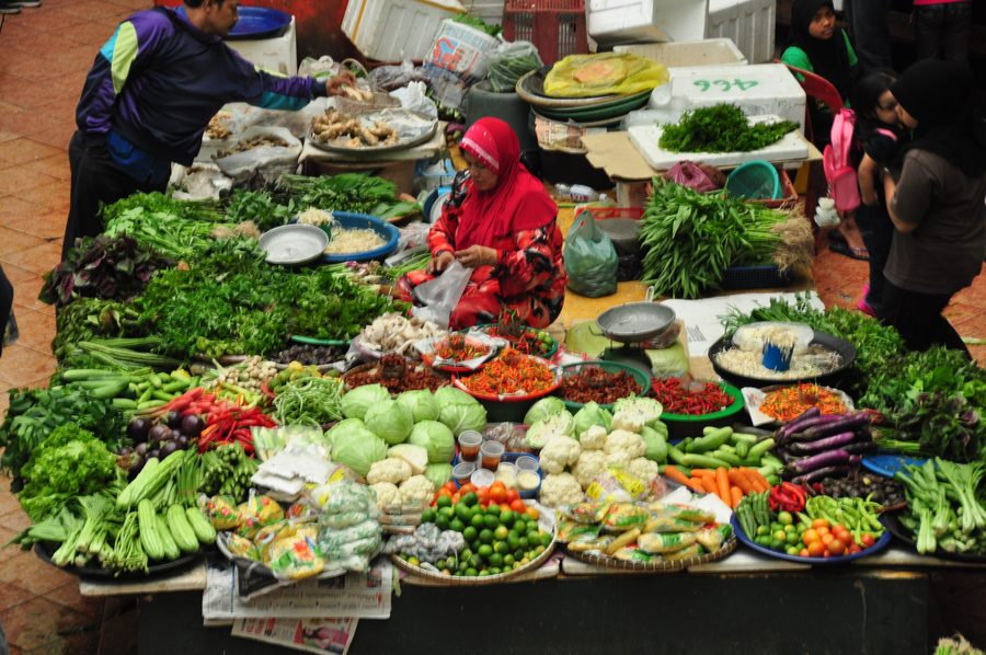 Siti-Khadijah-Markt in Kota Bharu, Kelantan