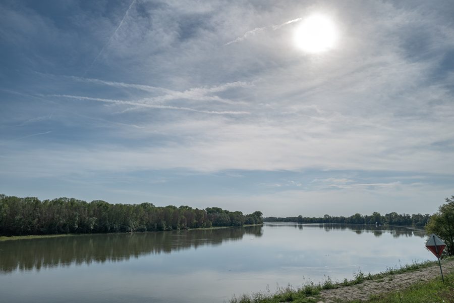 Der Po bei Guarda Veneta in der Provinz Rovigo