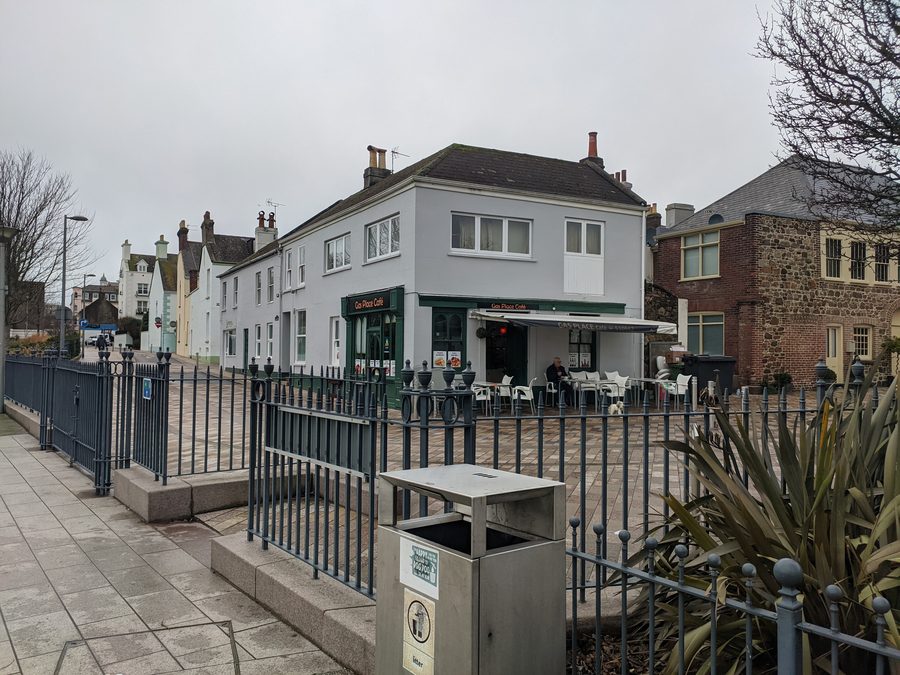Cafészene auf Jersey