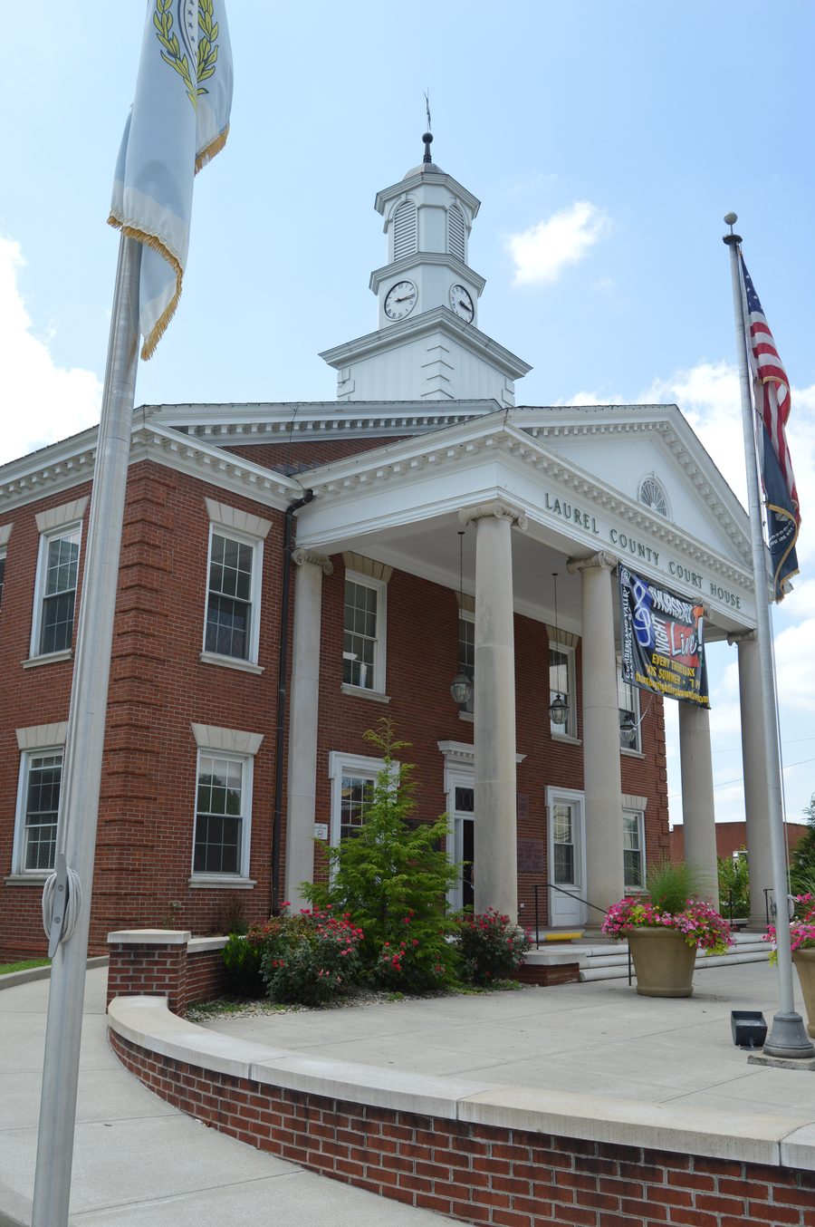 Laurel County Courthouse in der Innenstadt von London, Kentucky