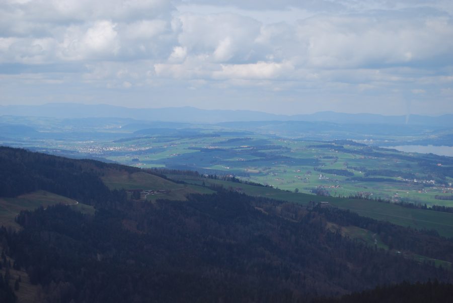 Panoramablick auf Grosswangen und Sursee im Kanton Luzern