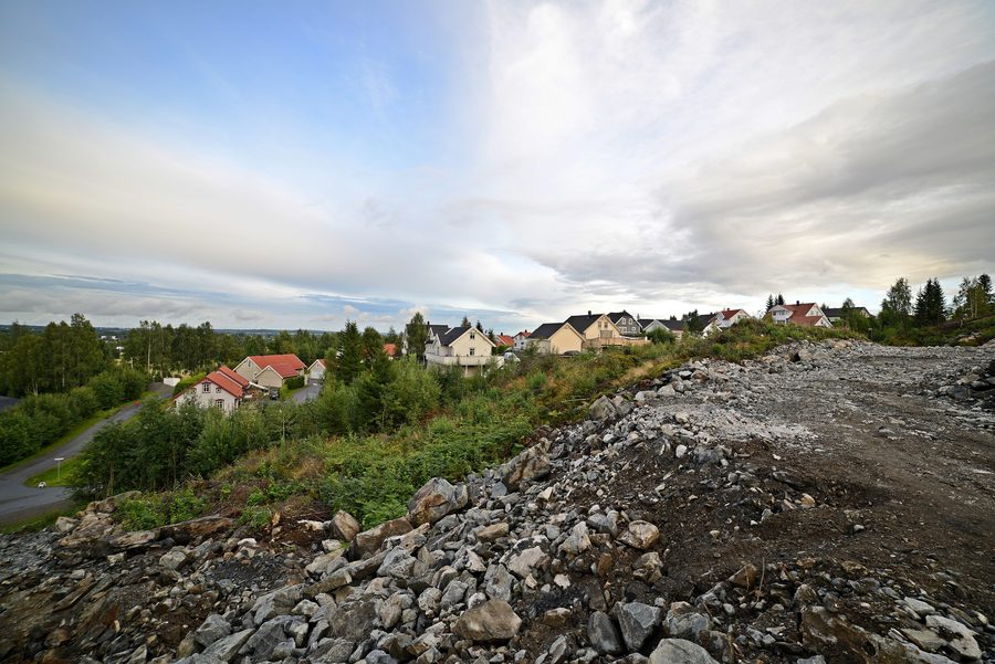 Landschaft in Eltonåsen in der Gemeinde Nannestad