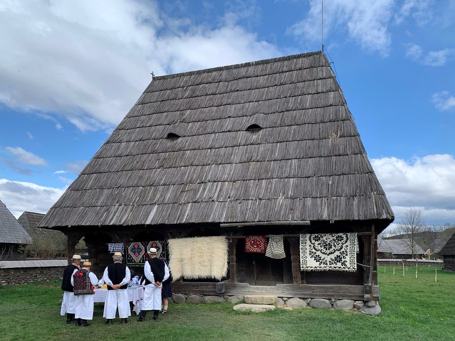 Traditionelles Haus im Freilichtmuseum von Sighetu Marmației