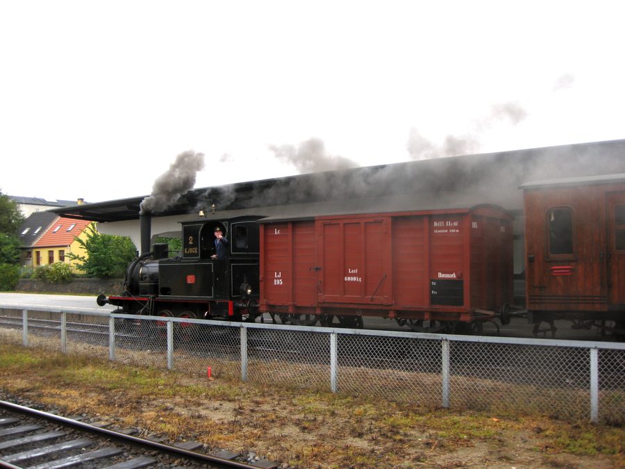Historischer Zug der Museumsbahn Maribo–Bandholm auf Lolland