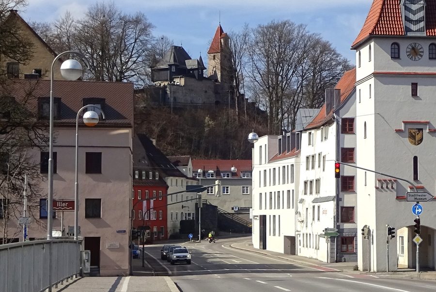 Blick von der Burghalde über die historische Altstadt von Kempten
