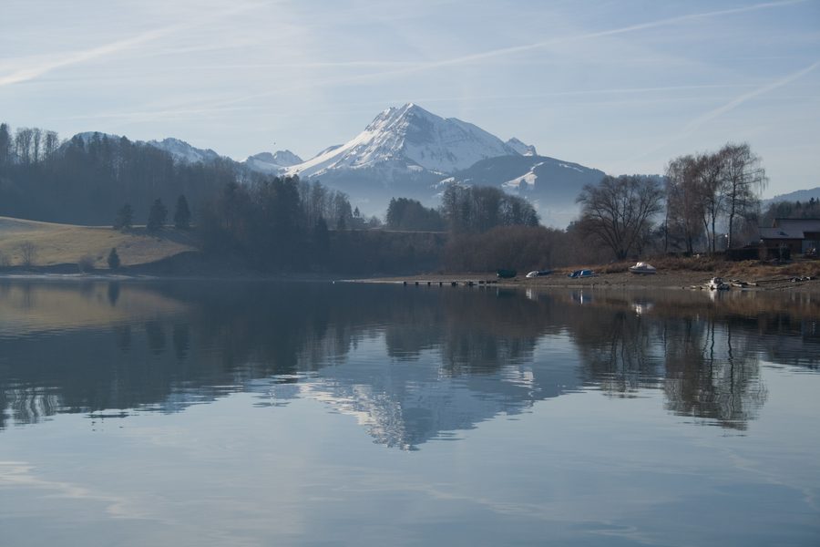 Moléson vom Lac de la Gruyère