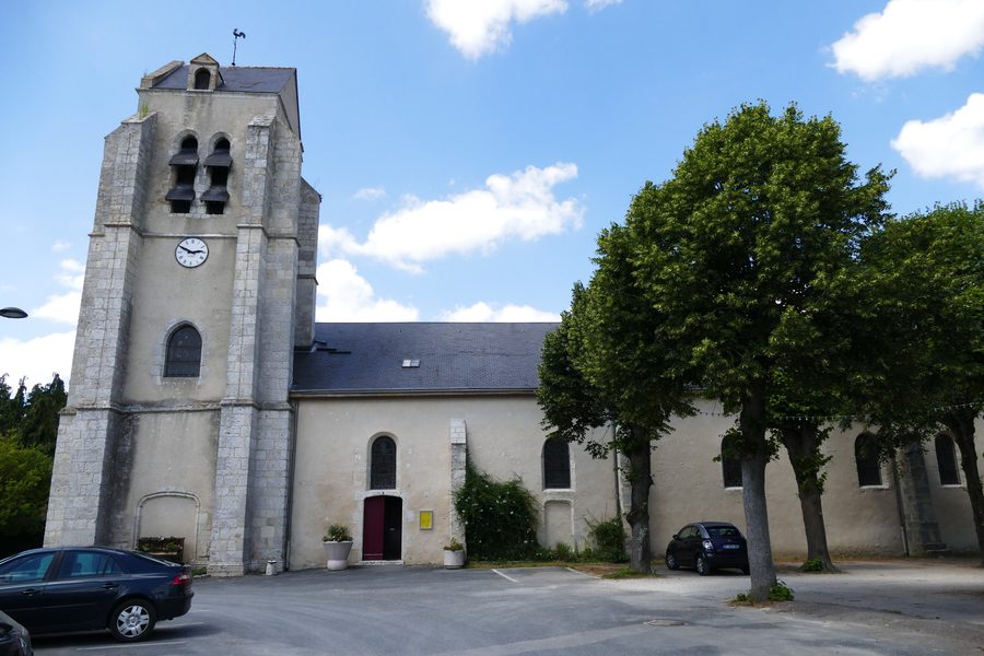 Saint-Sulpice's church in Lailly-en-Val (Loiret, Centre-Val de Loire, France).