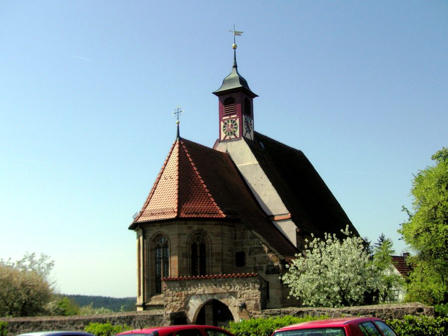 Kirche St. Wolfgang in Puschendorf im April 2007