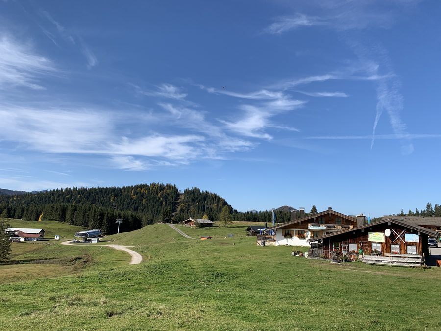 Ausblick nach Süden auf der Winklmoos-Alm