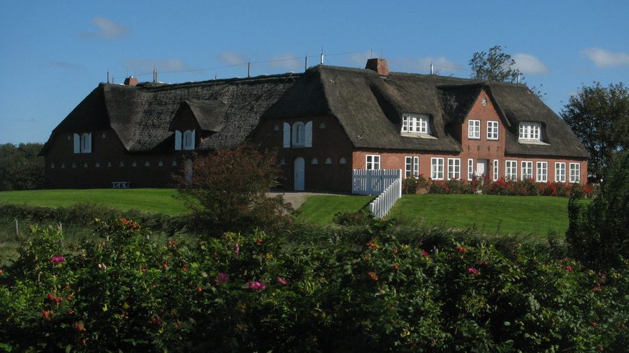 Four-sided farmstead, former home of painter Emil Nolde in Seebüll, North Frisia
