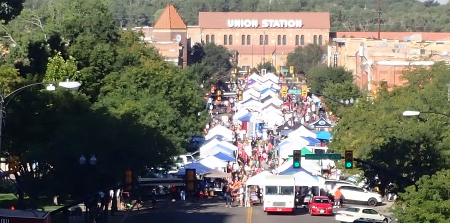 Farmers Market auf der Historic 25th Street in Ogden, Utah