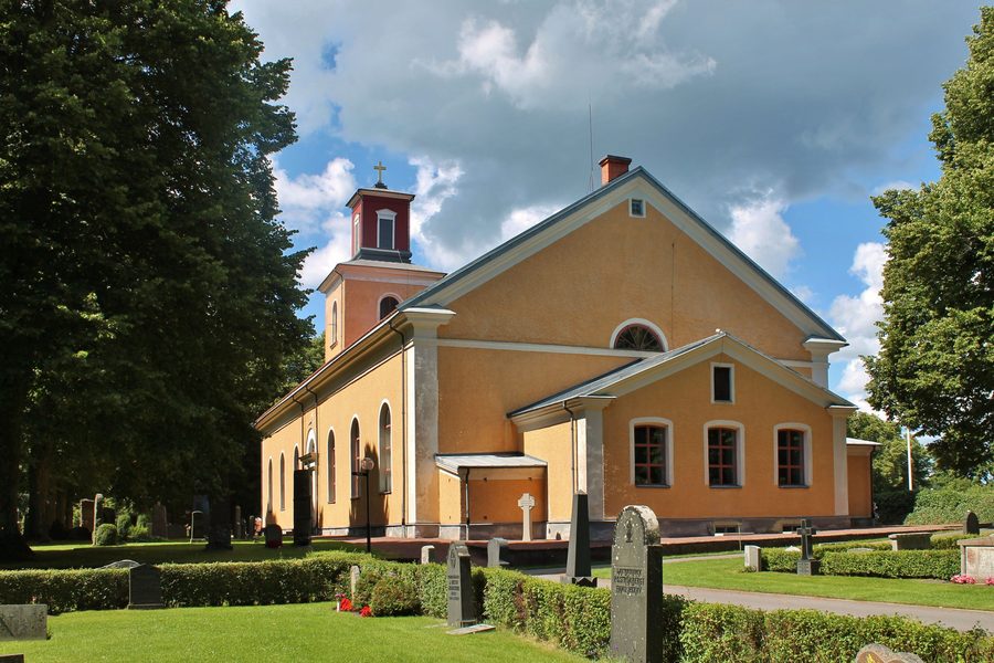 Exterior view of Ålem Church in Sweden