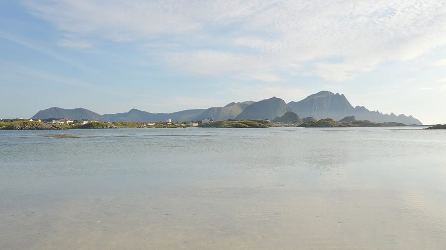 Landscape on Andøya in Andøy, Norway