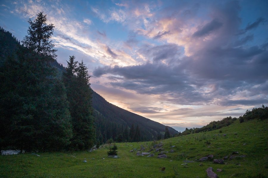 Berglandschaft bei Karakol