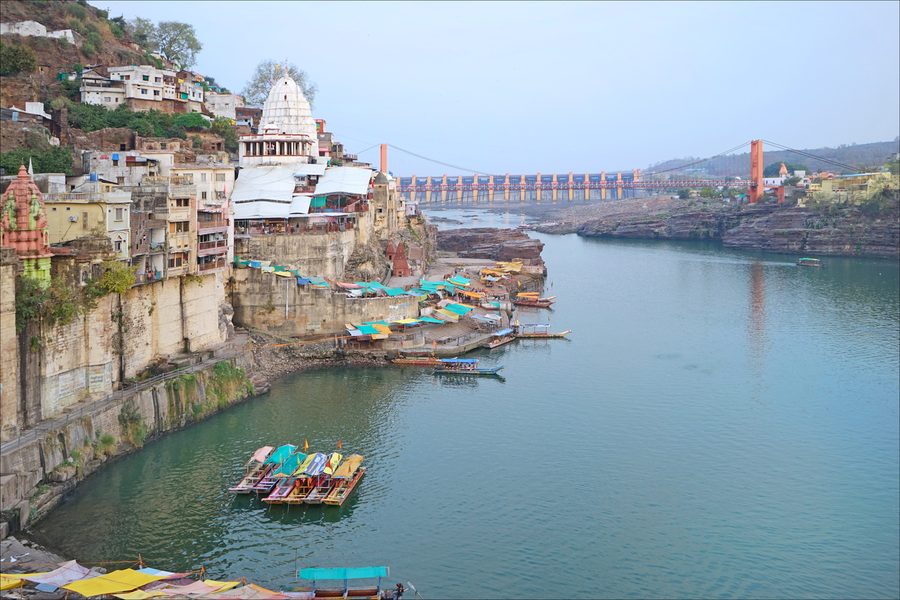 Narmada bei Omkareshwar in Madhya Pradesh