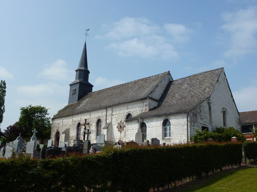 Kirche in Sachin im Département Pas-de-Calais