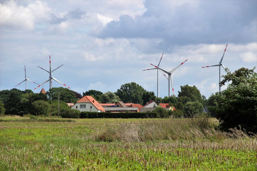 Nordwestliche Ortsansicht von Kublank in Mecklenburg-Vorpommern