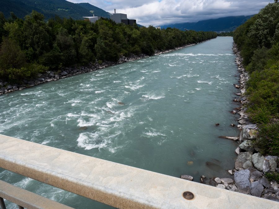 Auengebiet Zizers–Mastrils am Alpenrhein im Kanton Graubünden