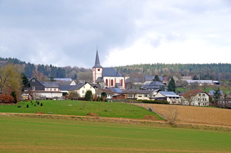 Ortsansicht von Gondelsheim von Süden