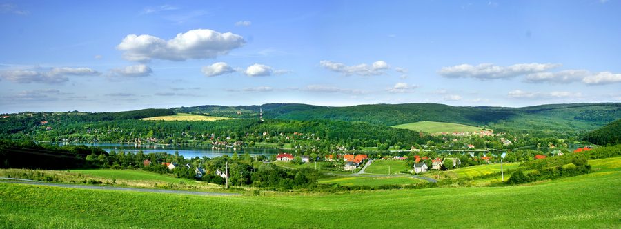 Panorama der Seenlandschaft von Orfű