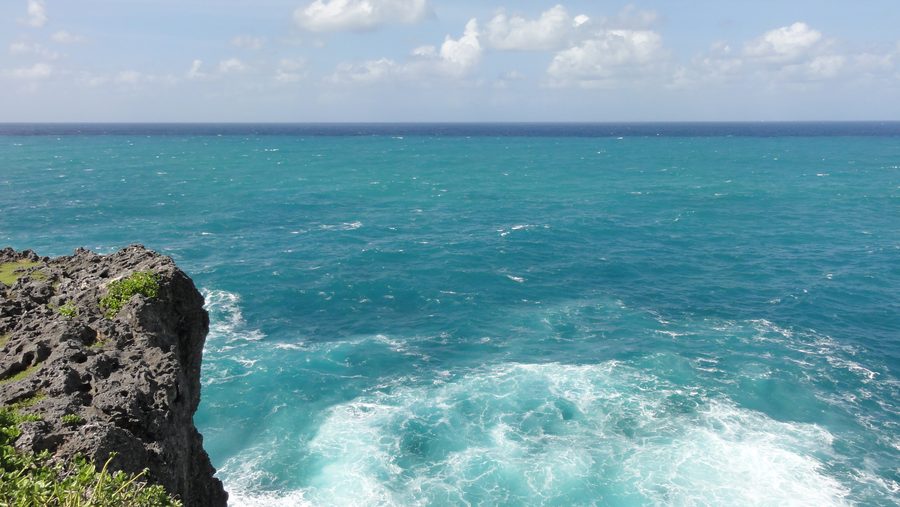 Küstenlandschaft am Cape Zanpa in Yomitan, Okinawa