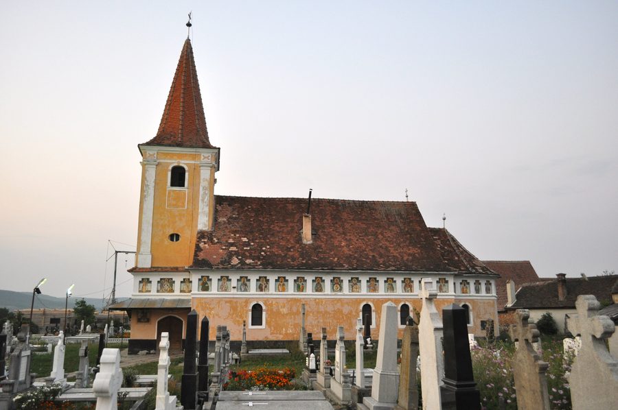 Historische Nikolauskirche in Orlat im Kreis Sibiu